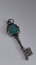 Amazonite Key Pendant
