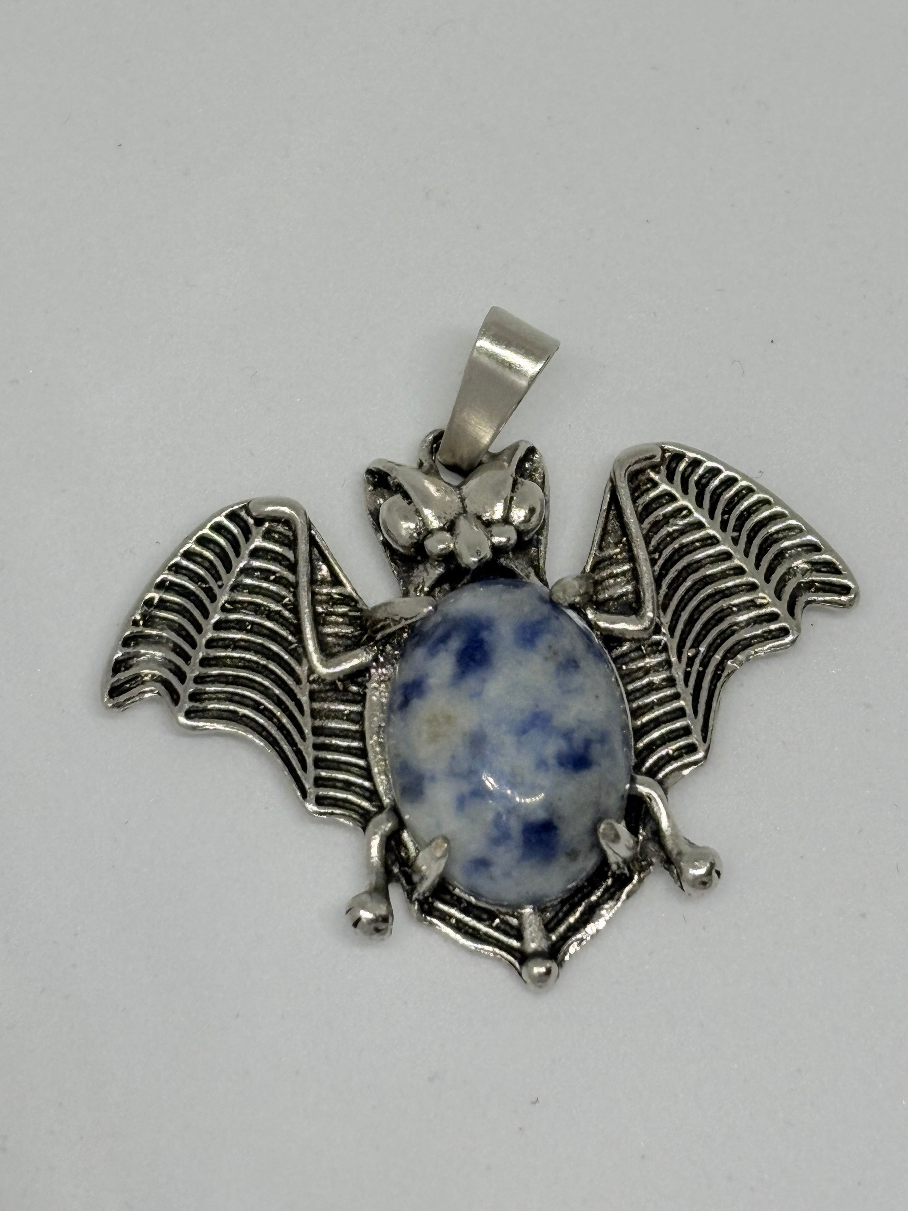 Sodalite Bat Pendant