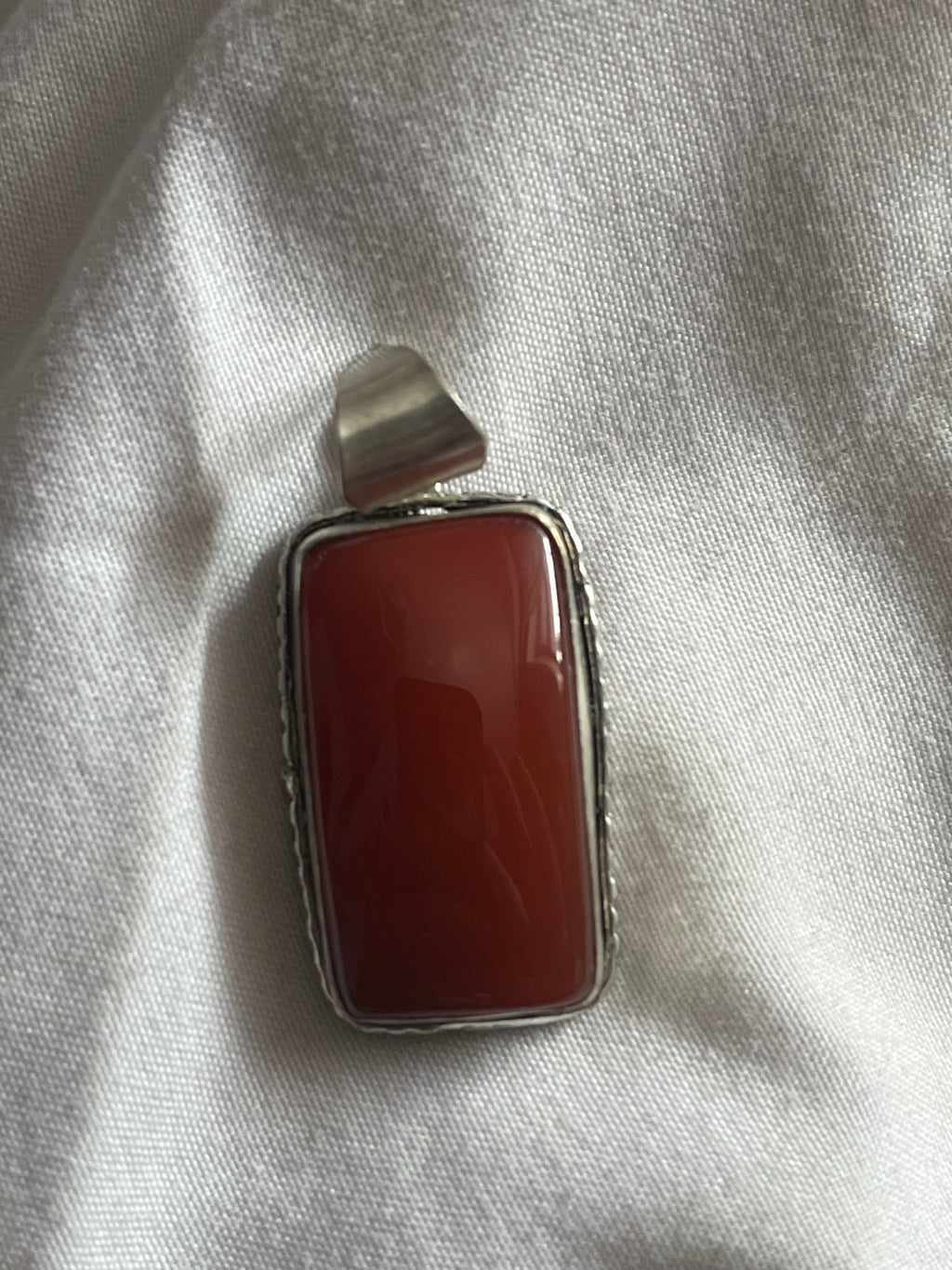Carnelian Agate 925 Plated Pendant