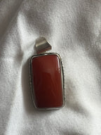 Carnelian Agate 925 Plated Pendant