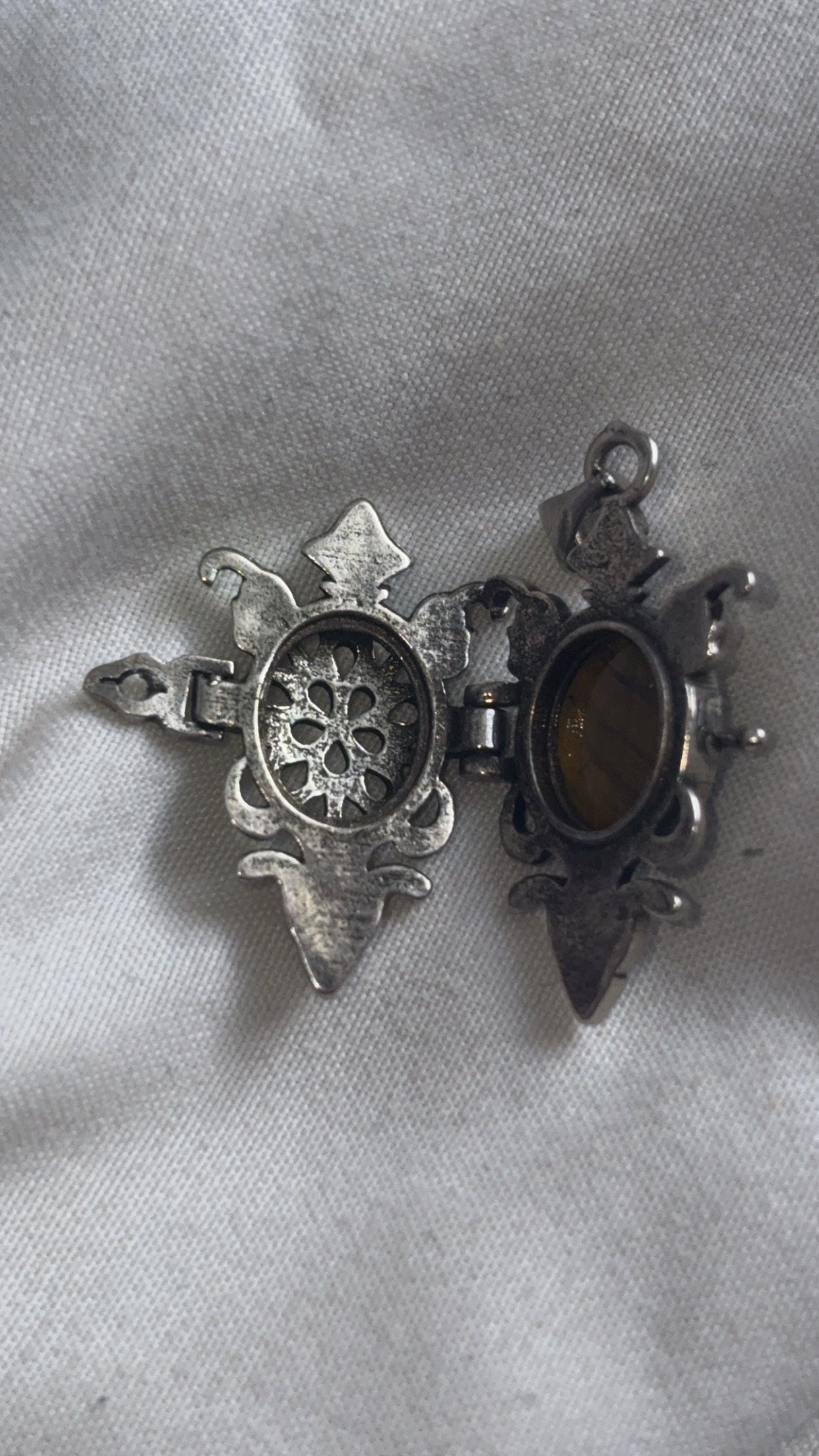 Tigers Eye Locket Pendant