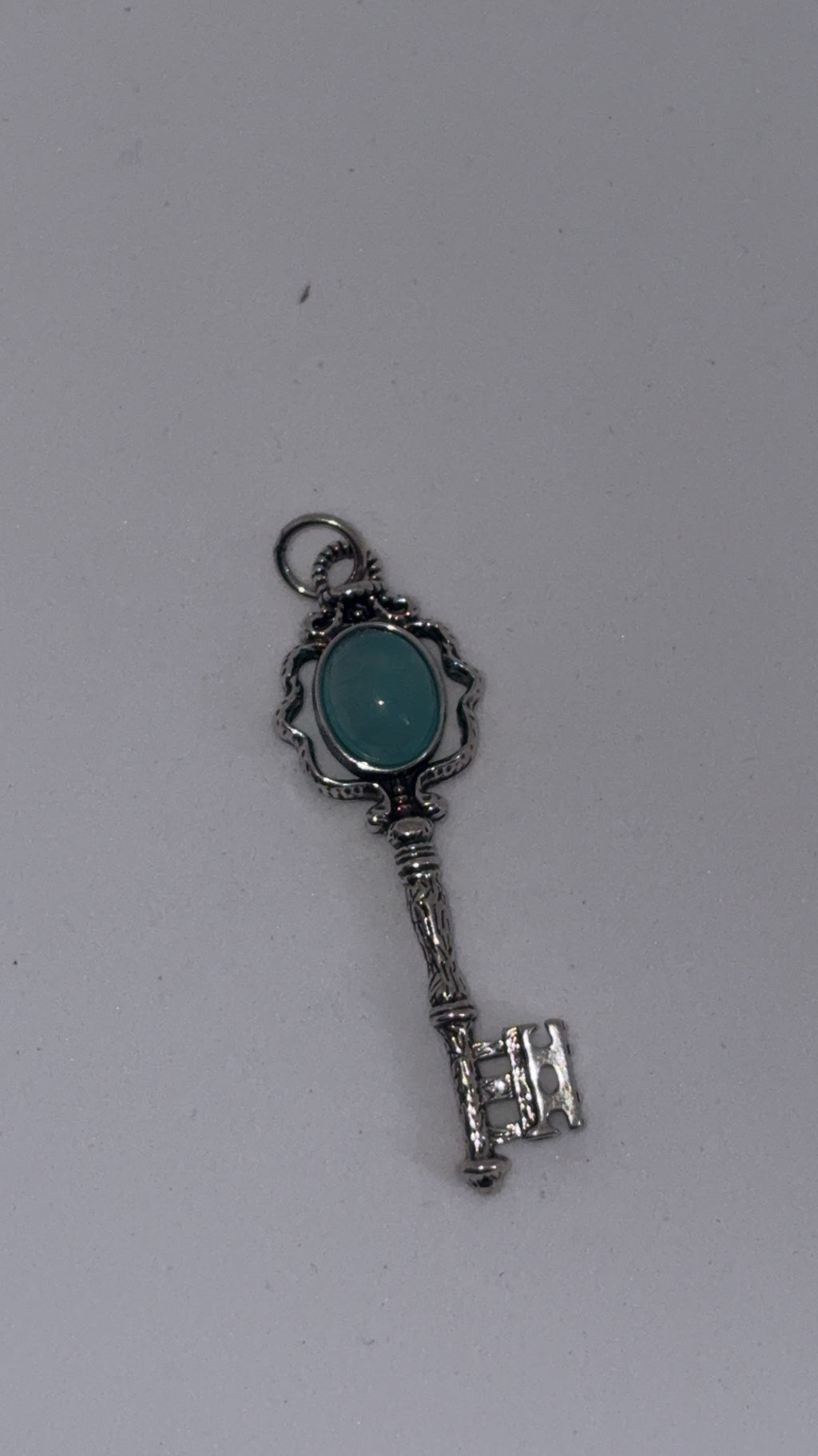 Amazonite Key Pendant