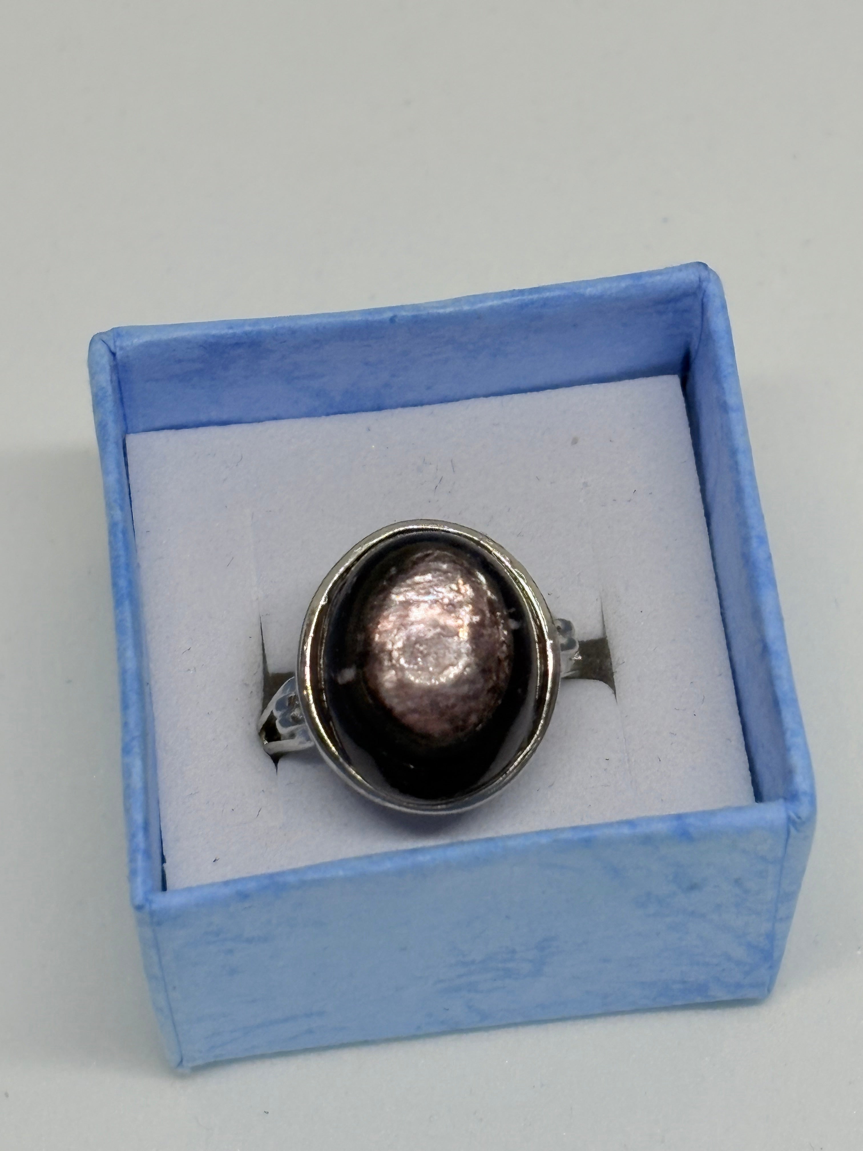 Dark Purple Mica Ring