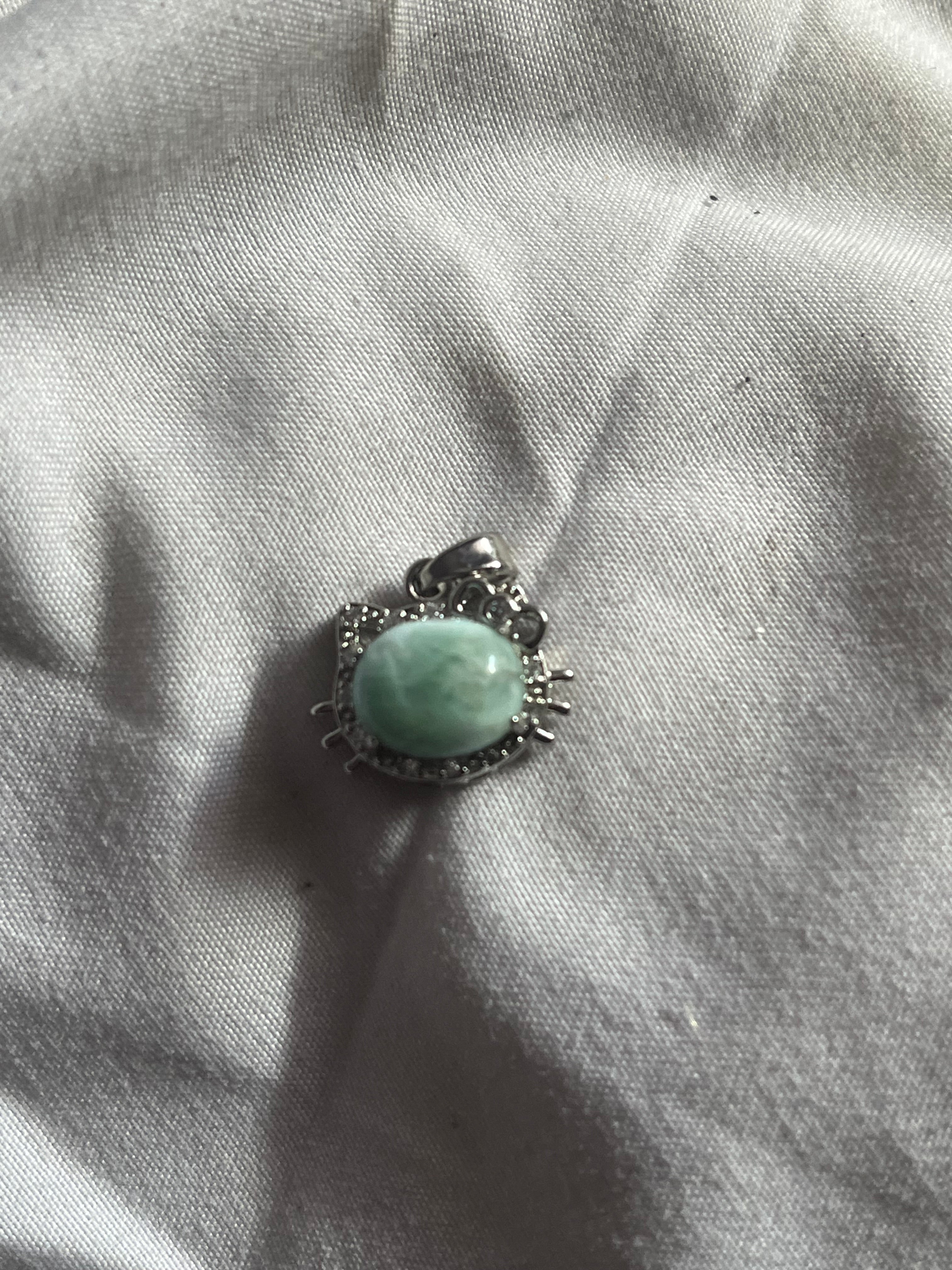 Larimar Hello Kitty Pendant