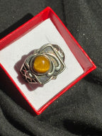 Tigers Eye Unique Locket Ring