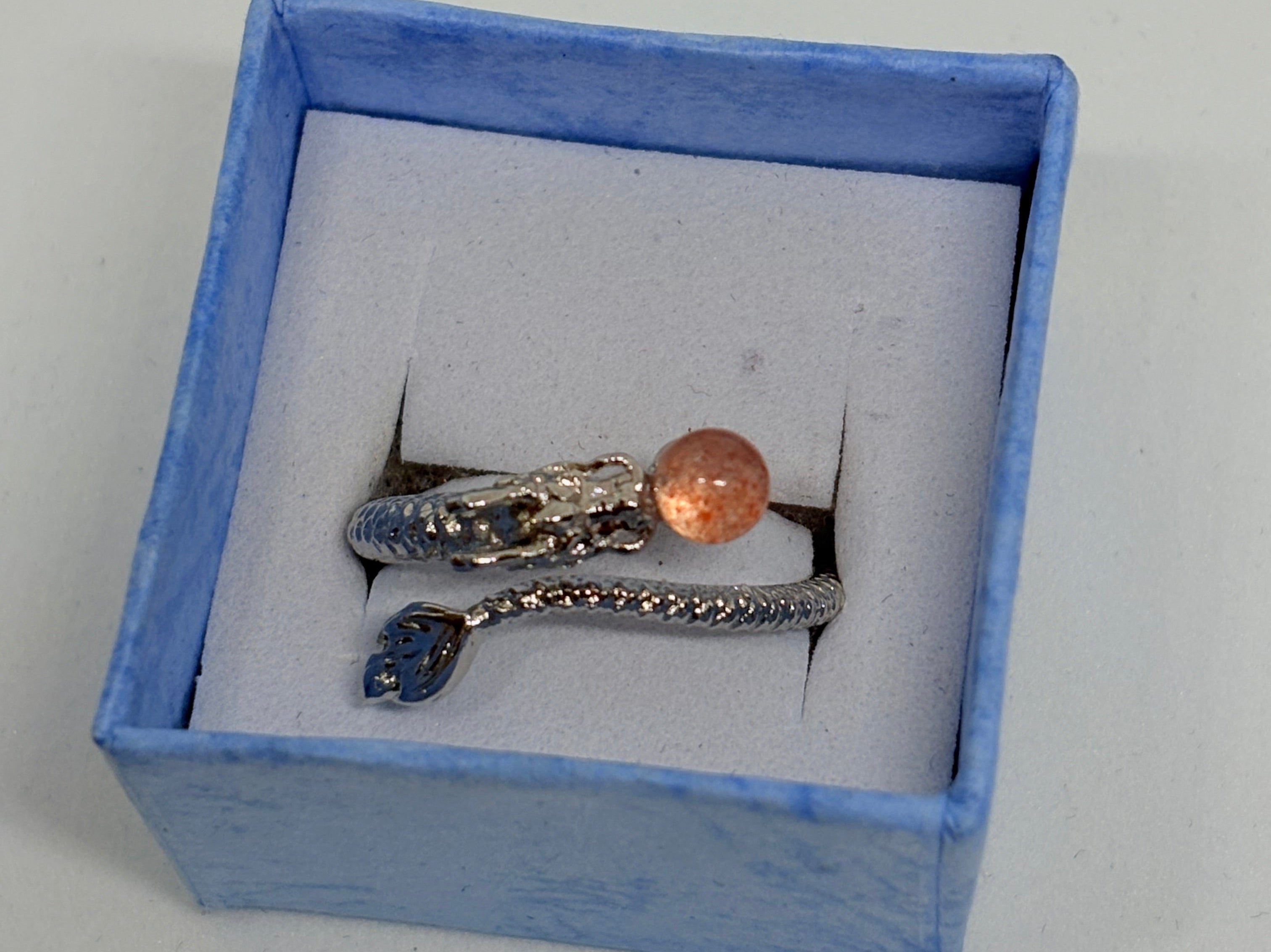 Strawberry Quartz Dragon Ring
