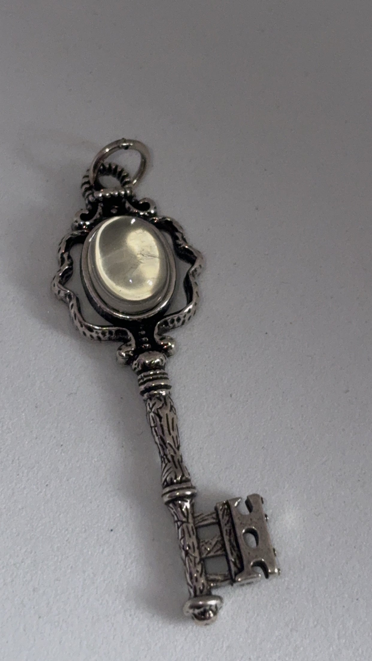 Clear Quartz Key Pendant