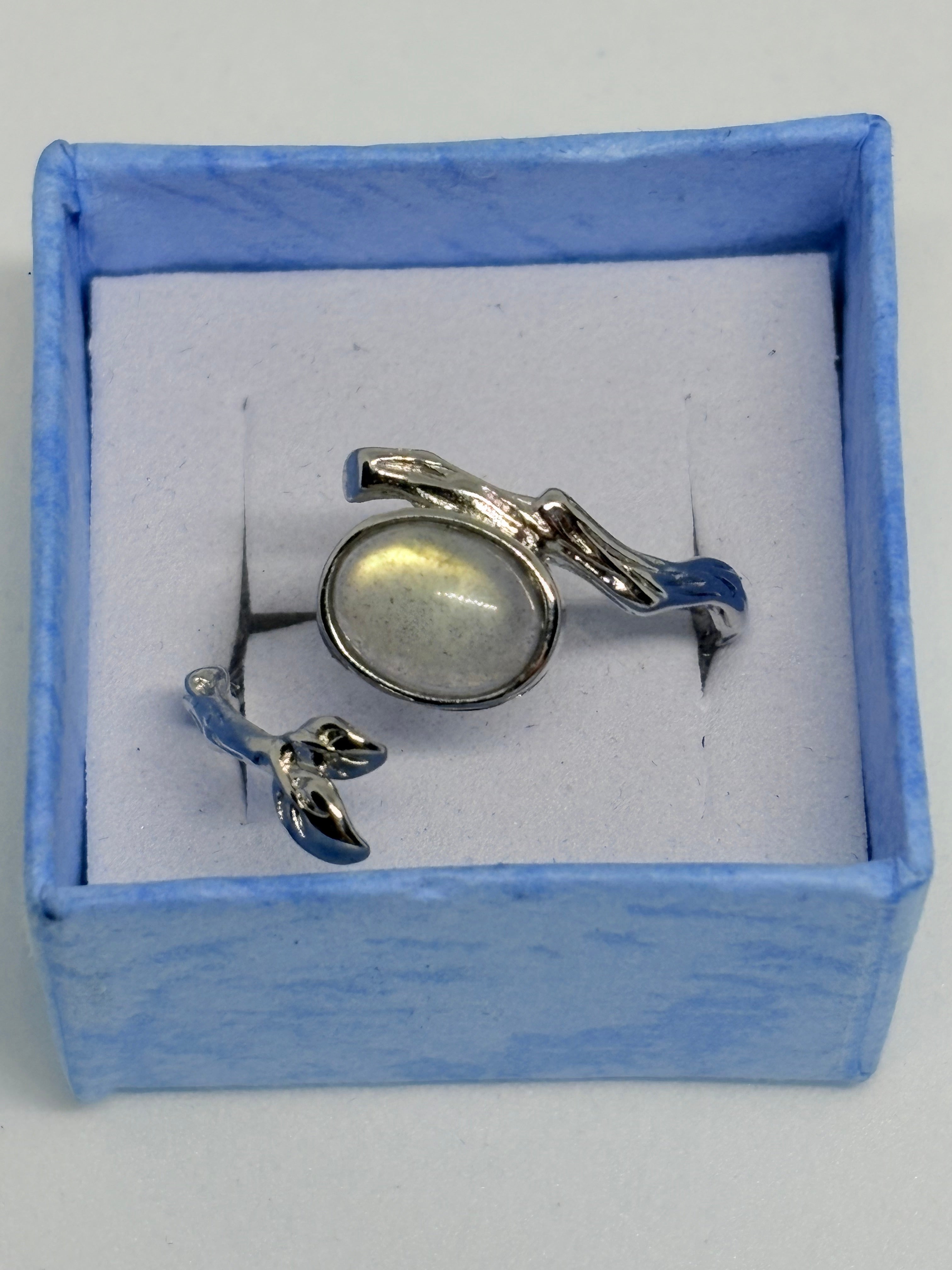 Labradorite Mermaid Tail Ring