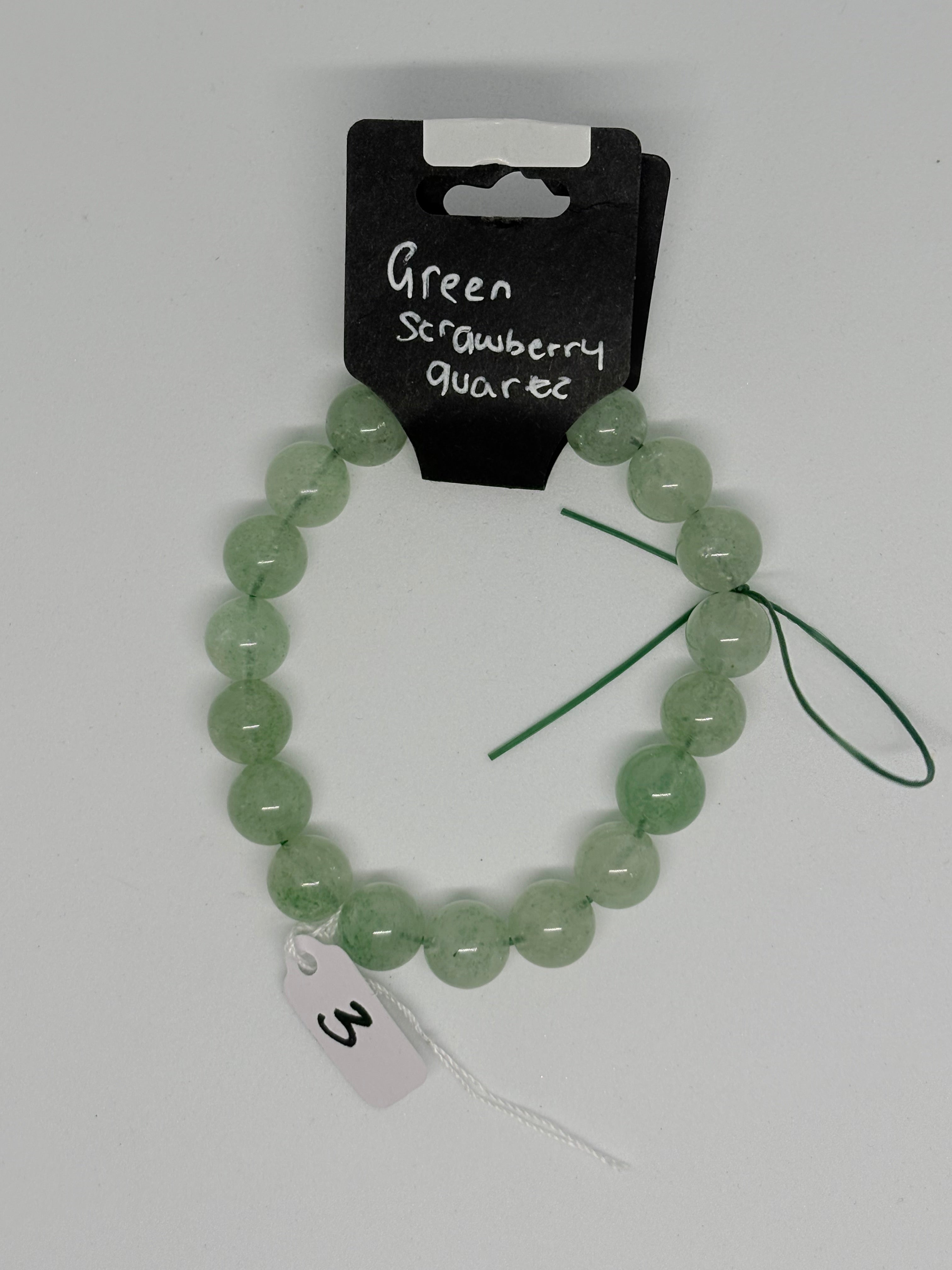 Green Strawberry Quartz Bracelet