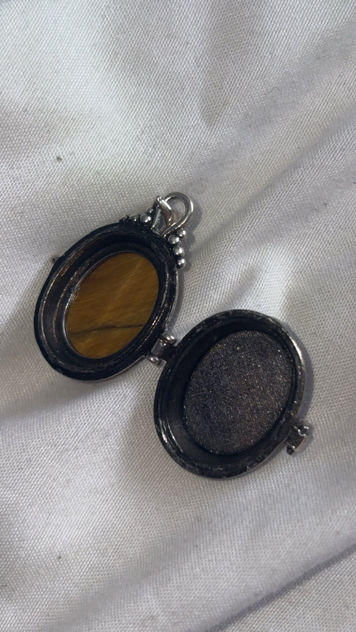Tigers Eye Locket Pendant