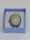 White Agate Ring