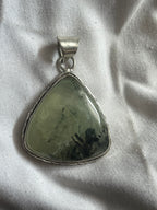 Prehnite 925 Plated Pendant