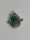 Moss Agate Locket Pendant