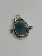 Moss Agate Locket Pendant