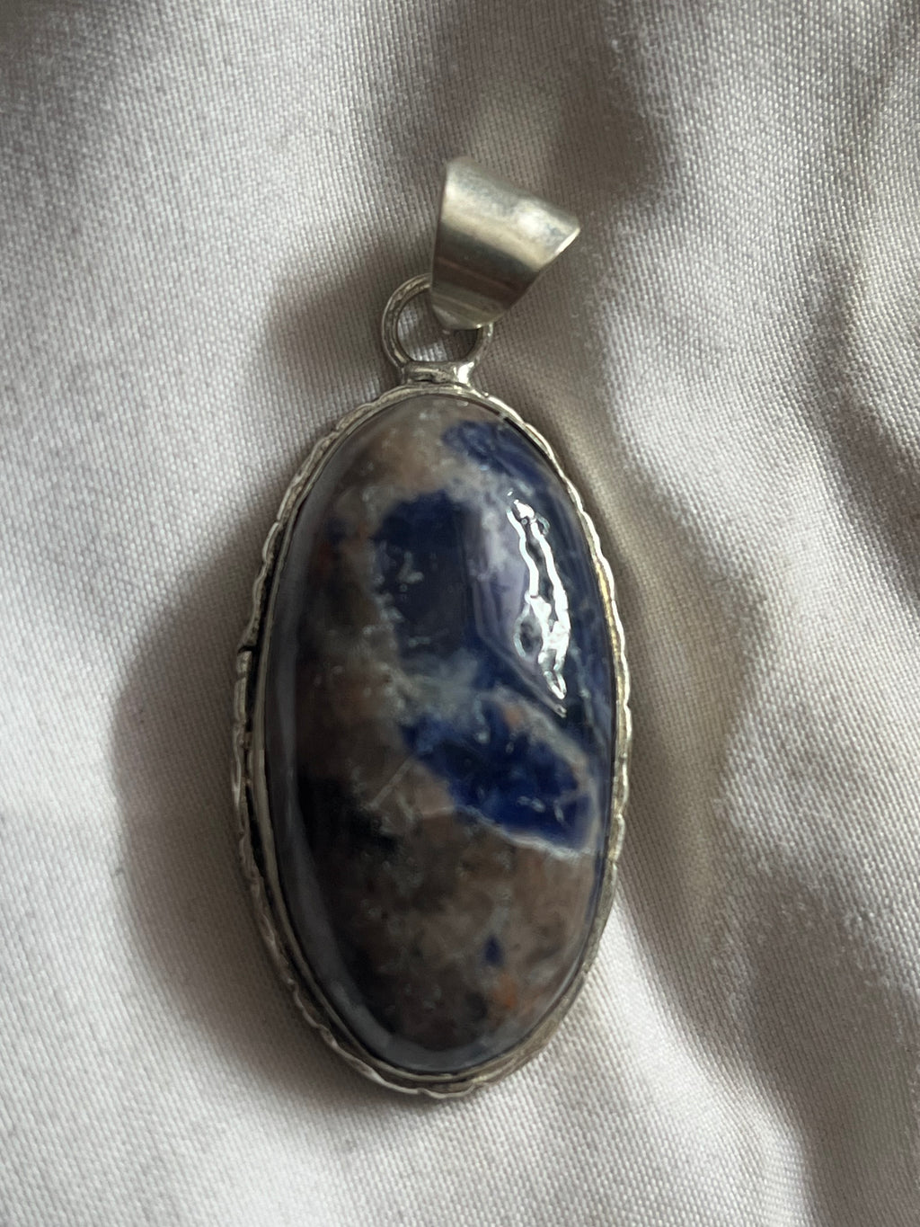 Lapis Lazuli 925 Plated Pendant