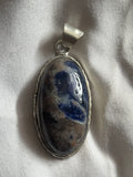Lapis Lazuli 925 Plated Pendant