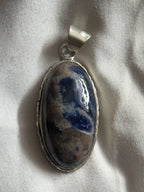 Lapis Lazuli 925 Plated Pendant