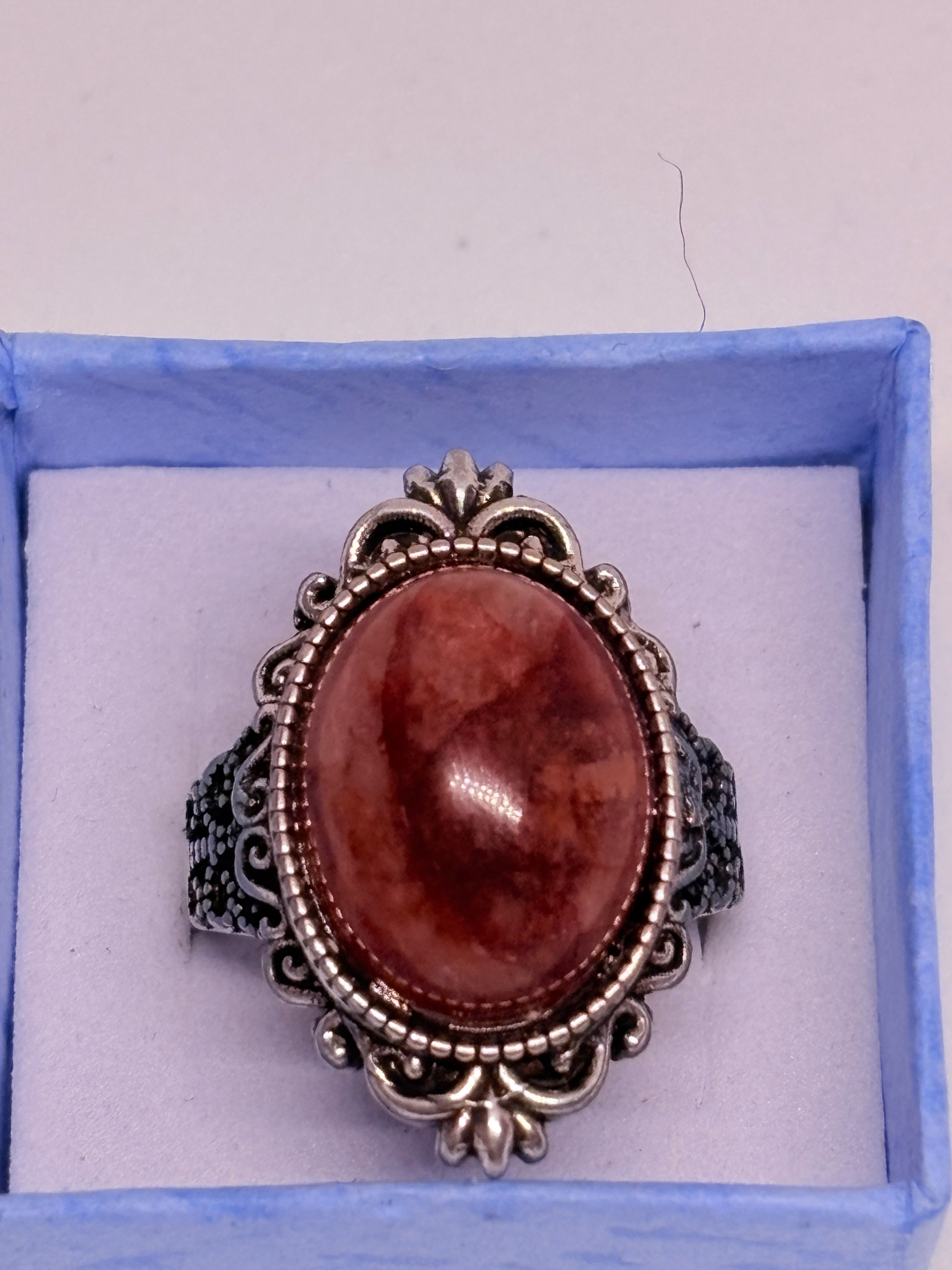 Fire Quartz Crystal Ring