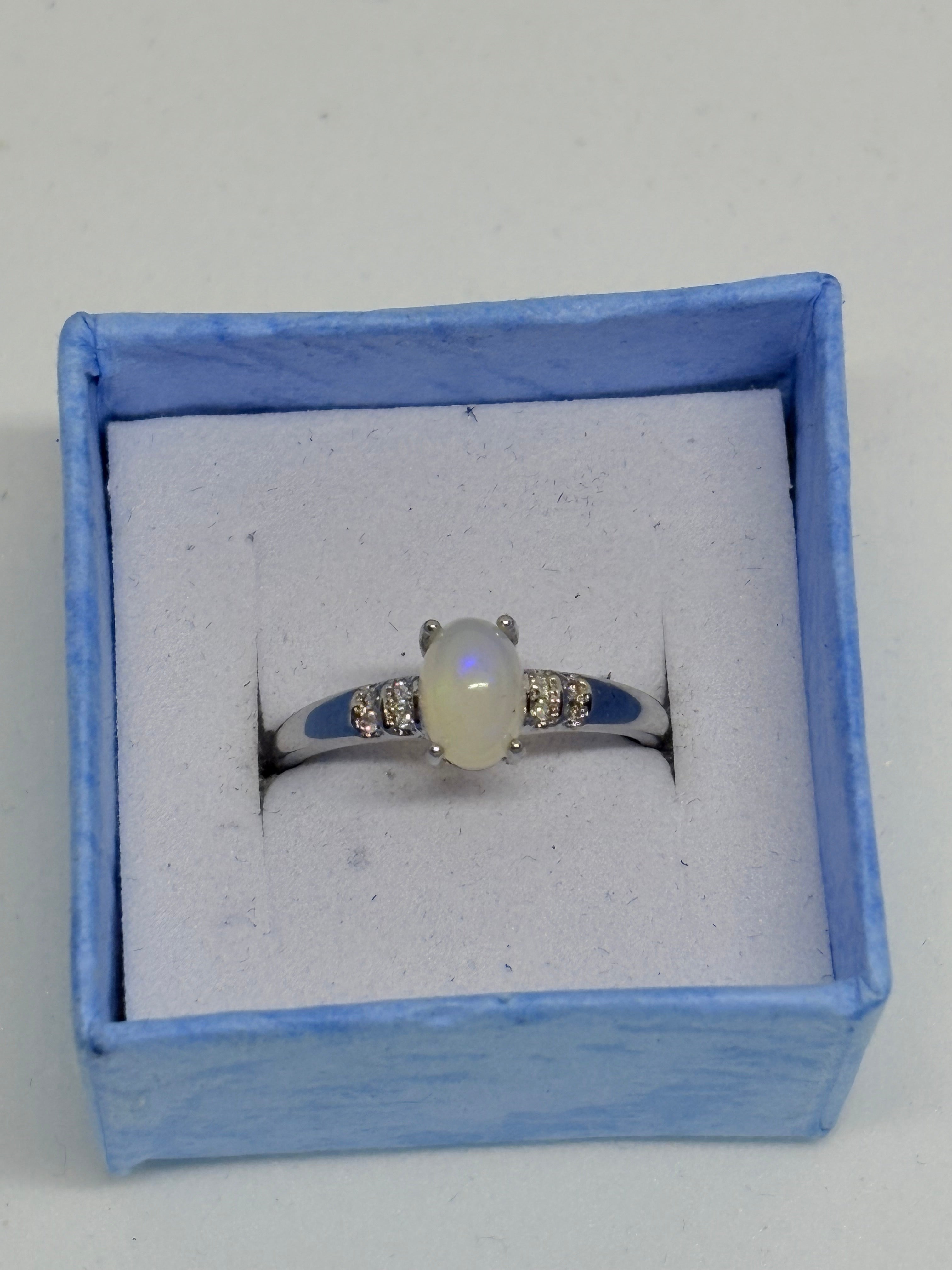 Opal Simple Ring
