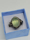 Green Fluorite Locket Ring