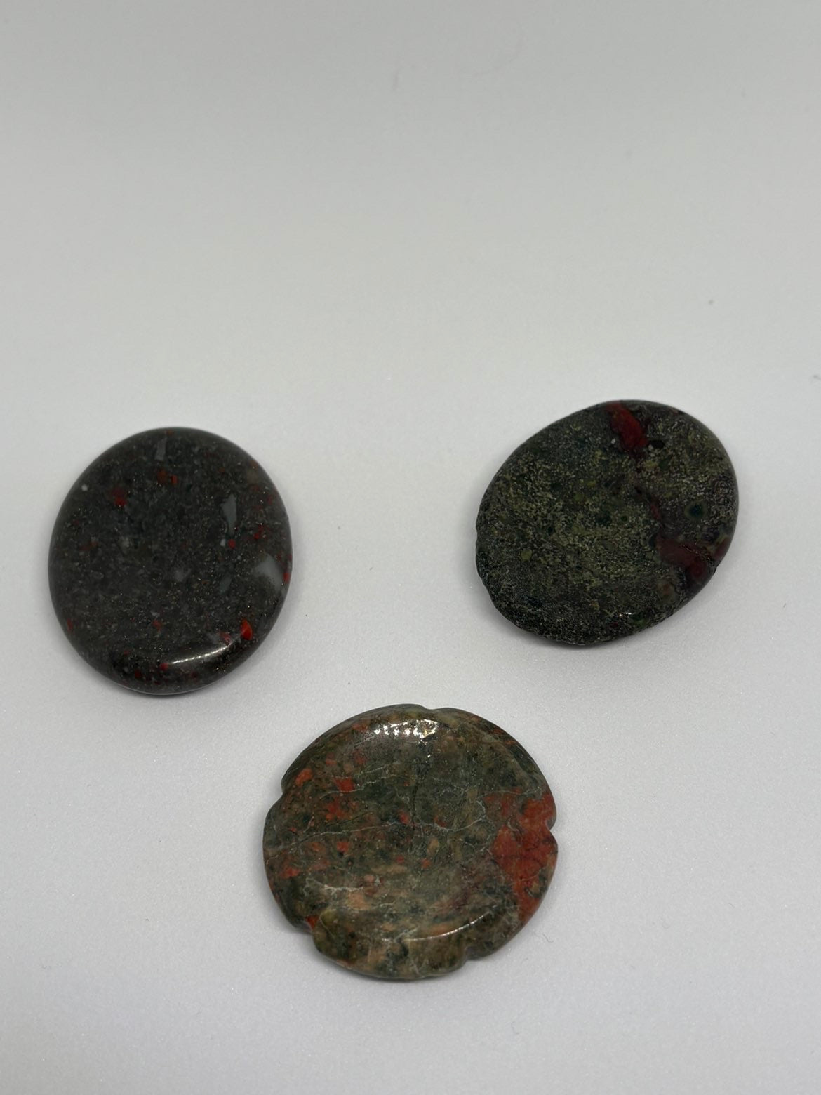 African Bloodstone Worry Stones
