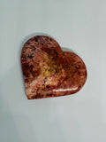 Red Crazy Lace Agate Heart