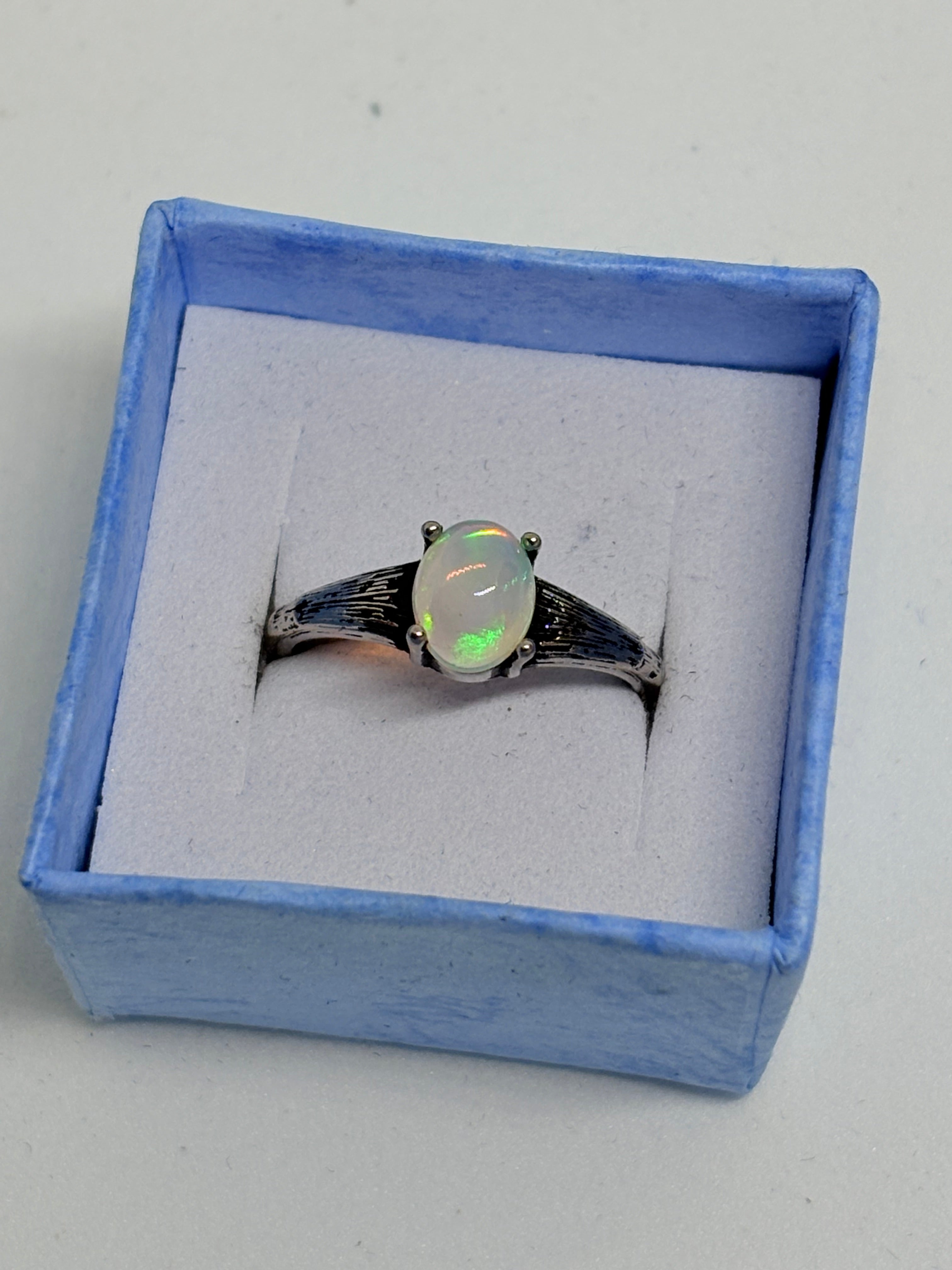 Opal Simple Ring