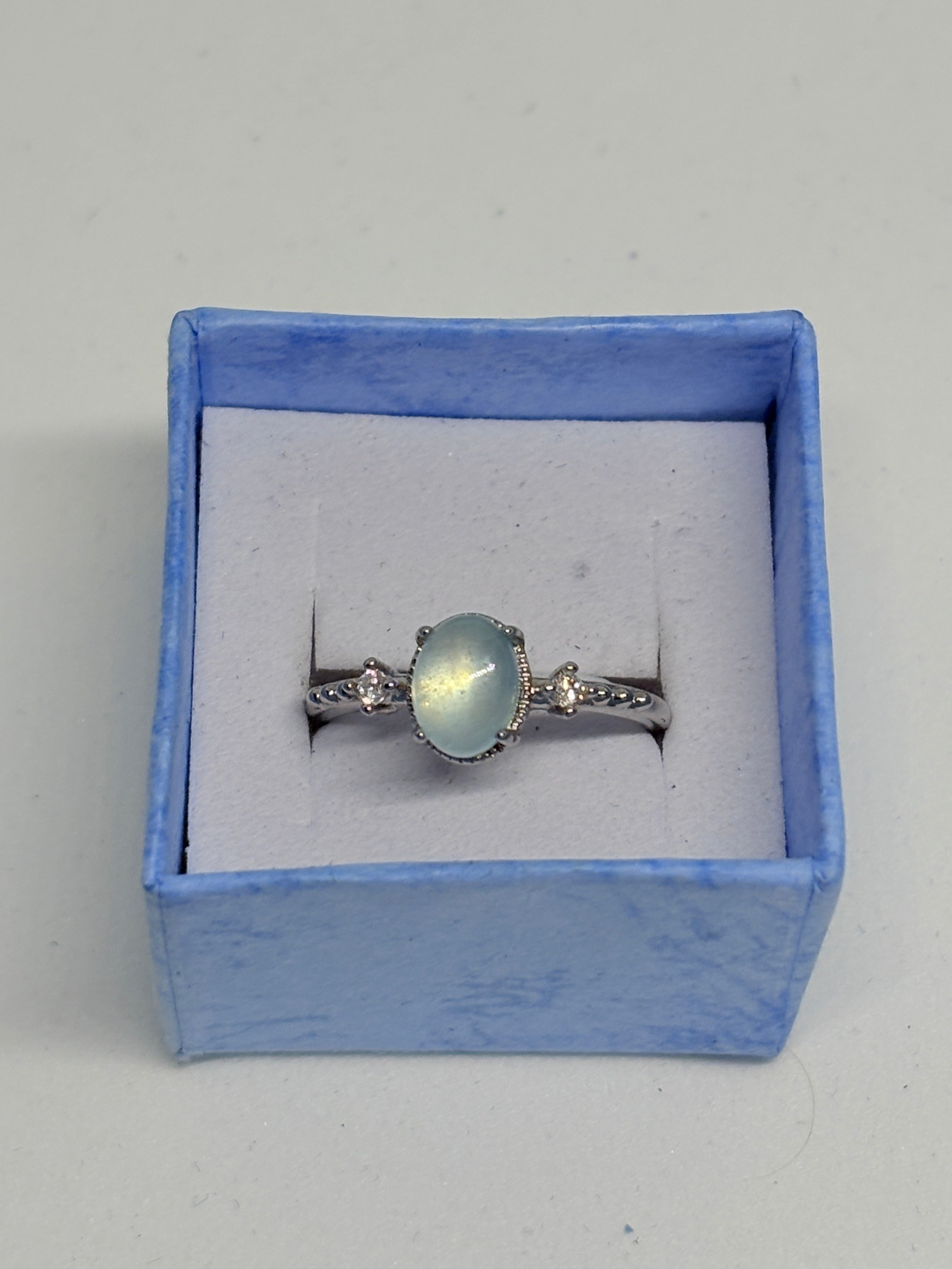 Aquamarine Simple Ring