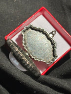 Blue Lace Agate Locket Ring