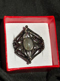 Labradorite Gun Metal Ring
