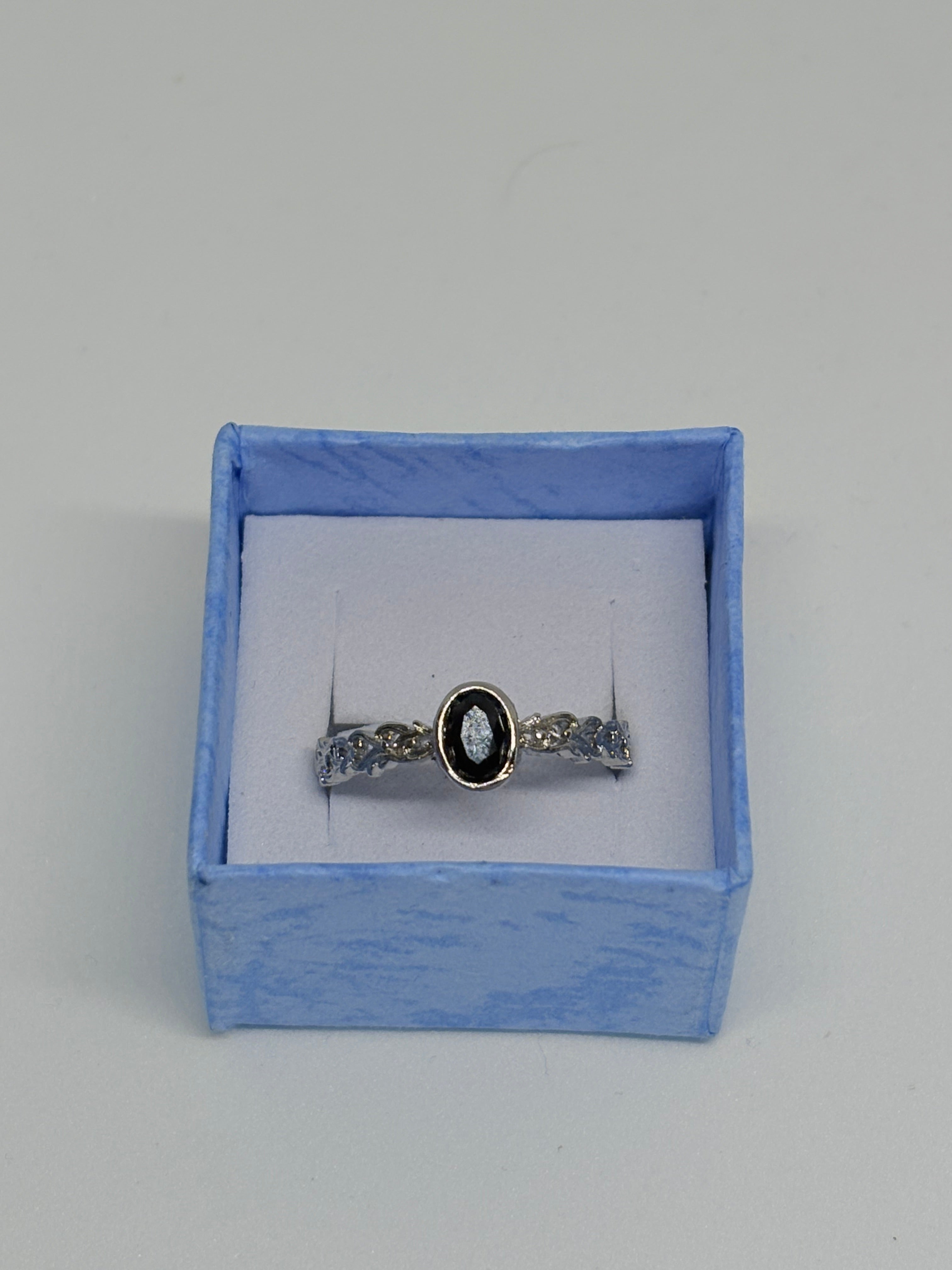 Black Obsidian Simple Ring