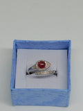 Pink Fluorite Snake Ring