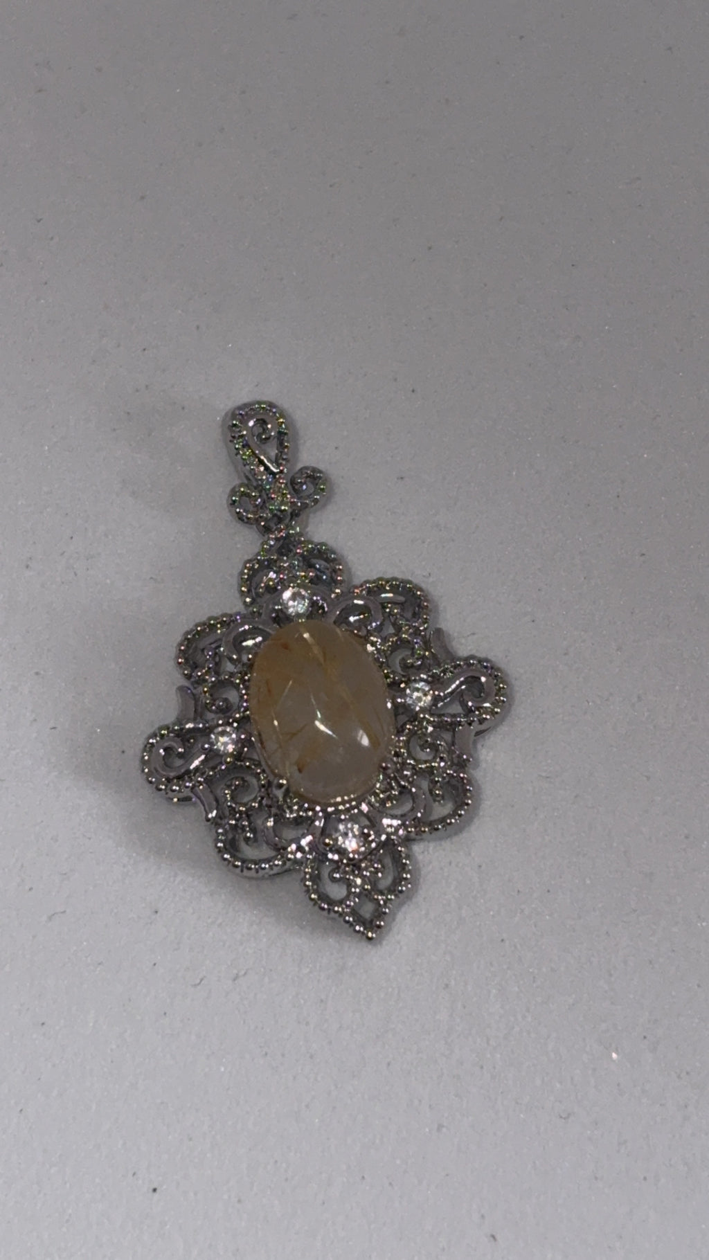 Golden Rutilated Quartz Pendant