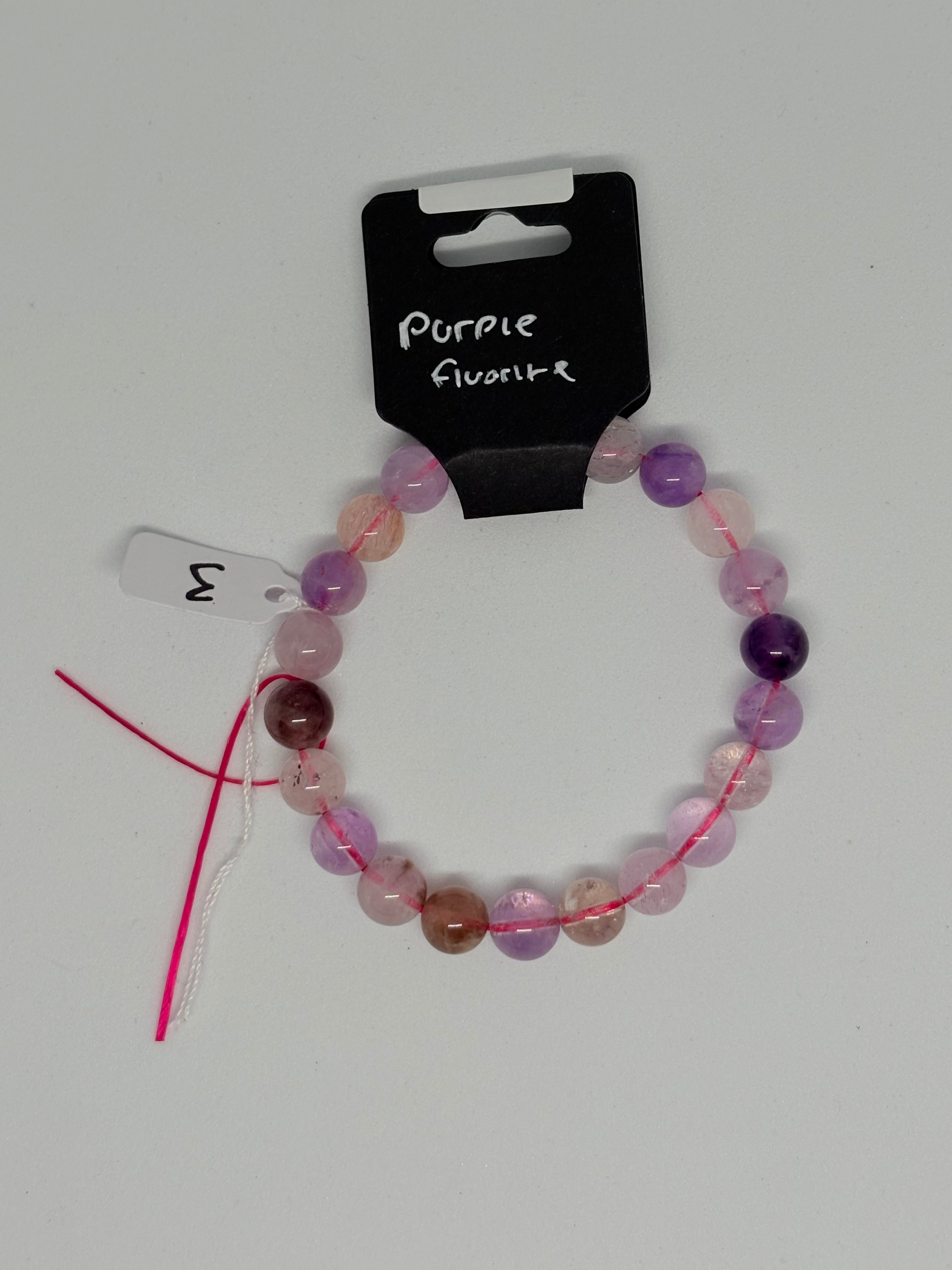 Purple Fluorite Bracelet