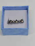 Garnet 3 Stone Ring