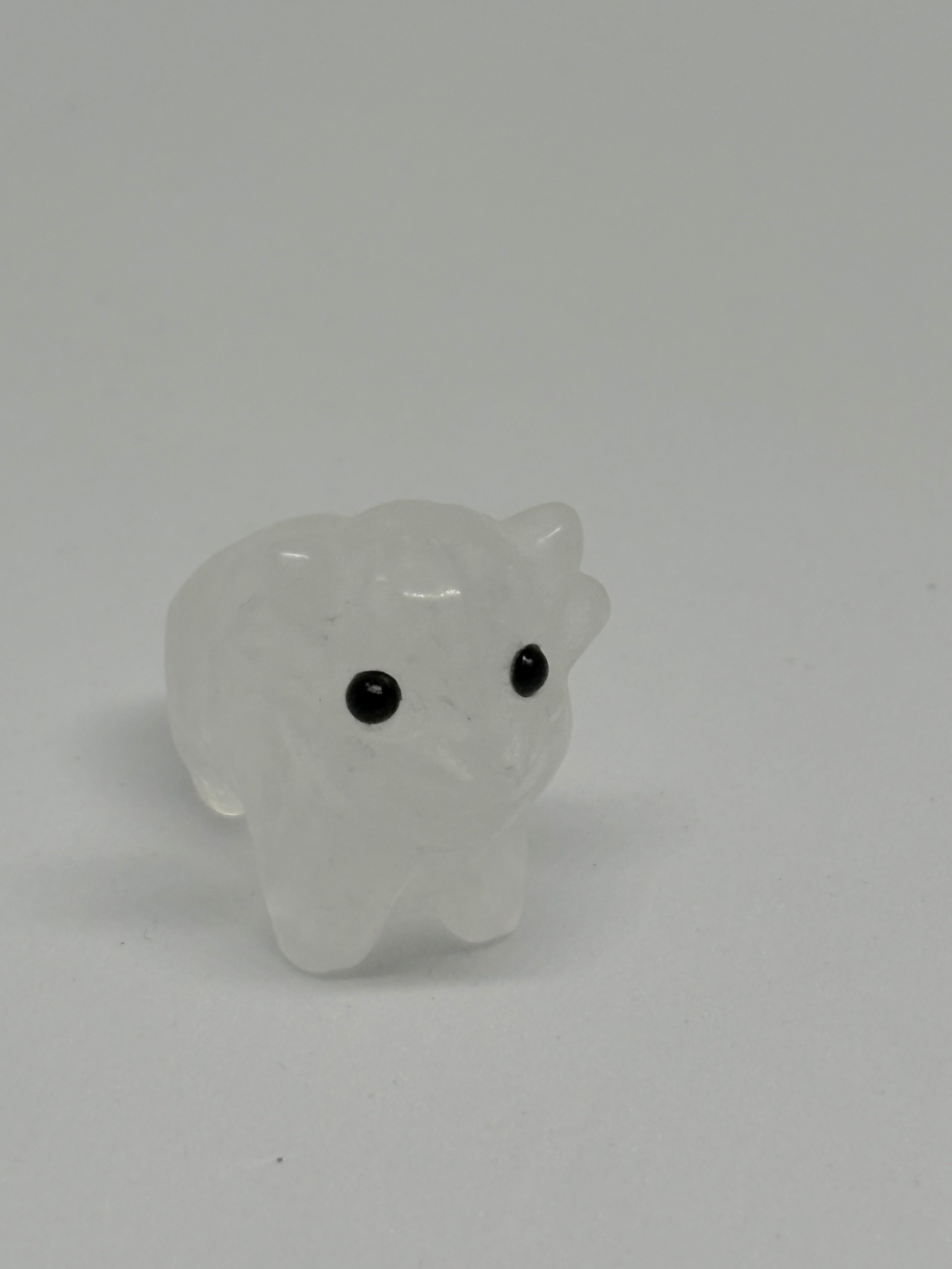 Clear Quartz Highland Cow
