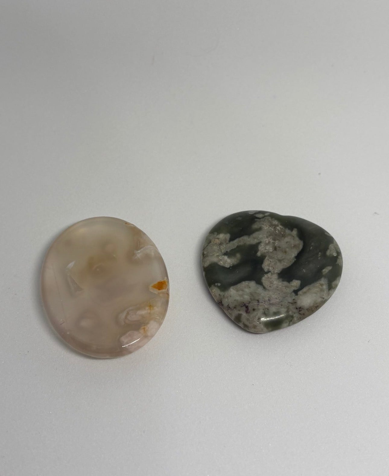 Flower Agate Worry Stone