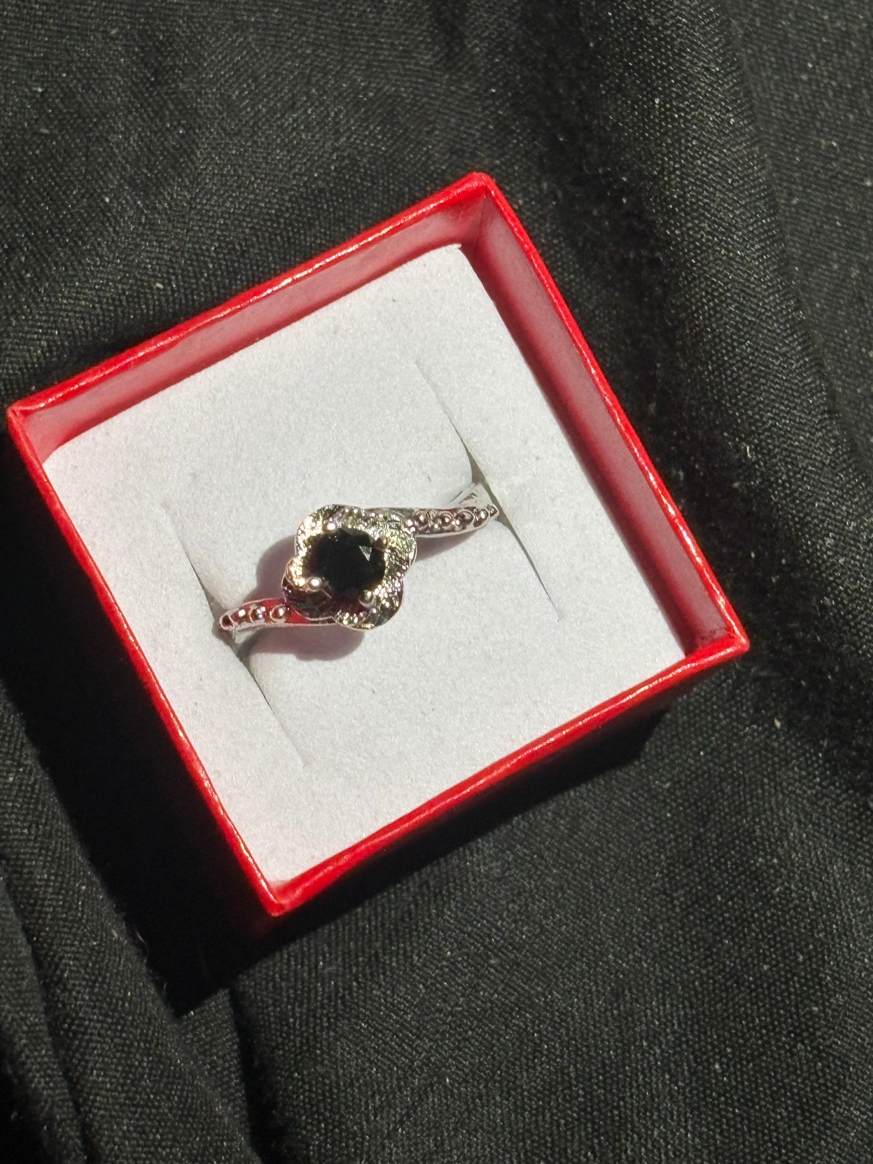 Black Obsidian Ring
