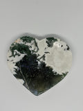 Moss Agate Heart Trinket Dish