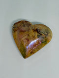 Ocean Jasper Aura Coated Heart