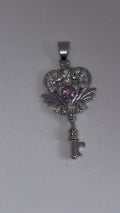 Amethyst Y2K Style Key Pendant