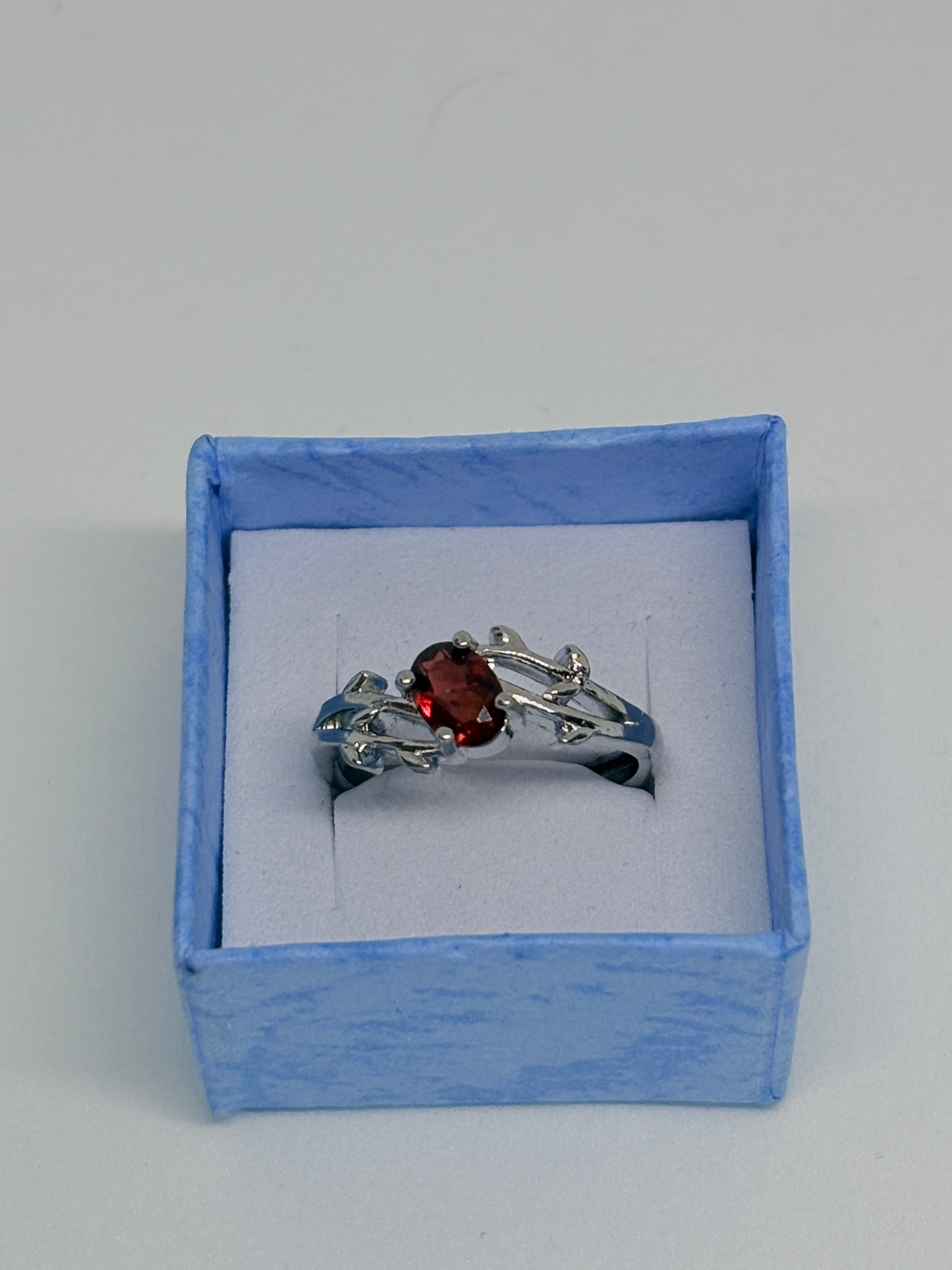 Whimsical Garnet Ring