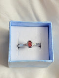 Garnet Simple Ring