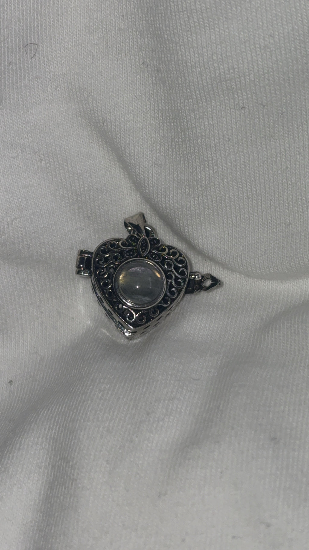 Labradorite Heart Locket Pendant