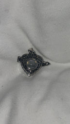 Labradorite Heart Locket Pendant