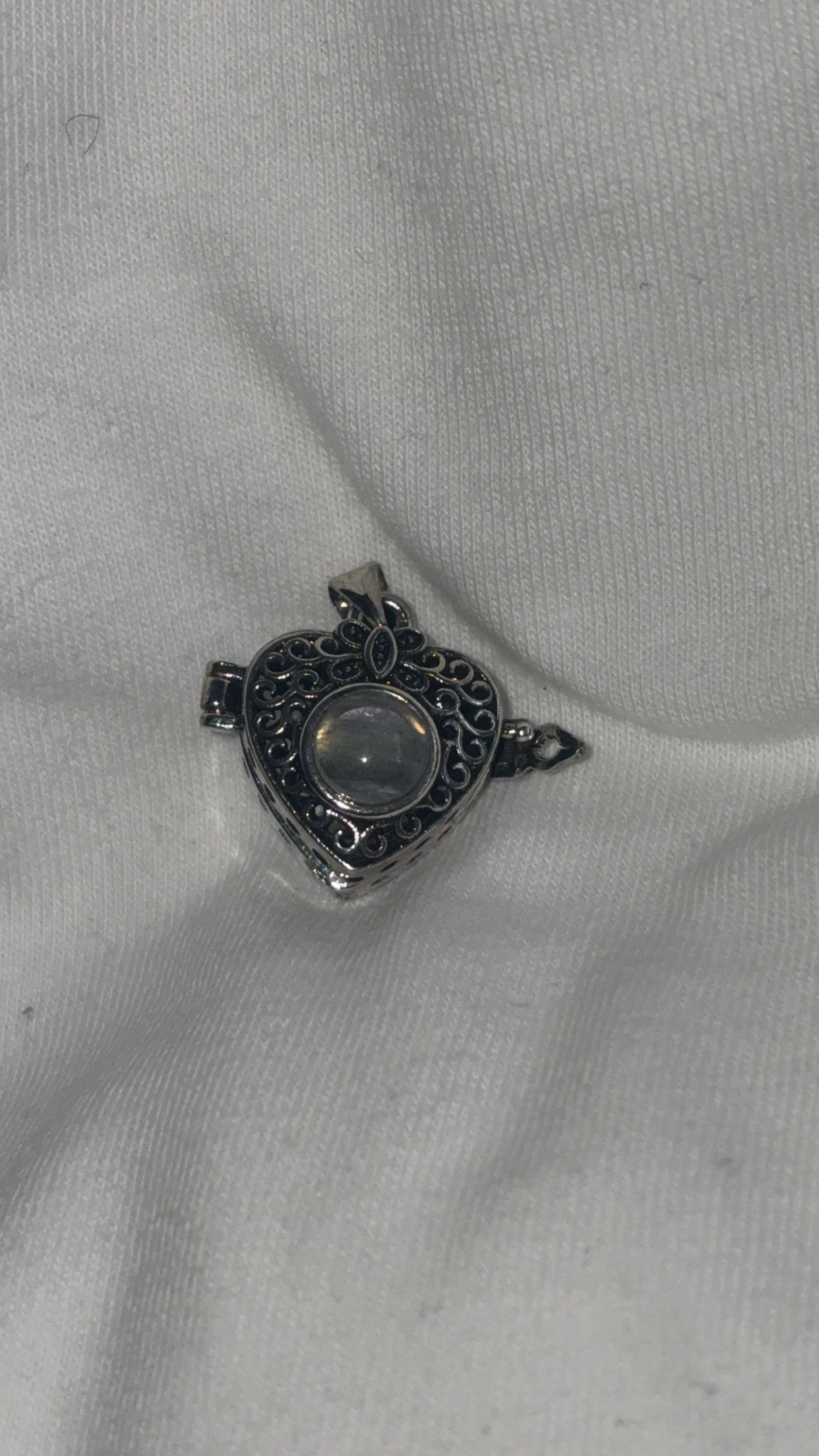 Labradorite Heart Locket Pendant