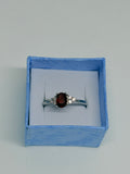 Garnet Simple Ring