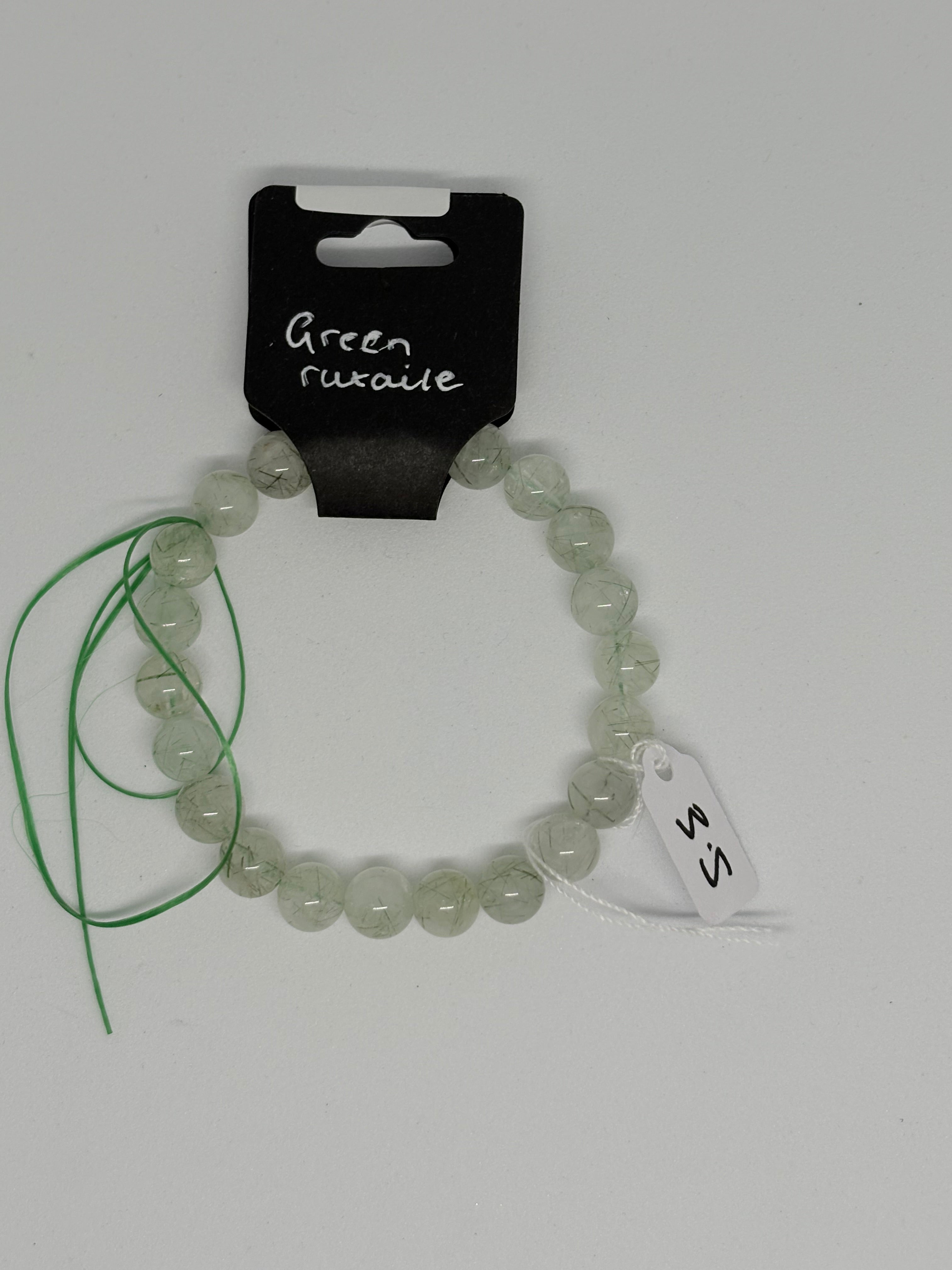 Green Rutilated Quartz Bracelet