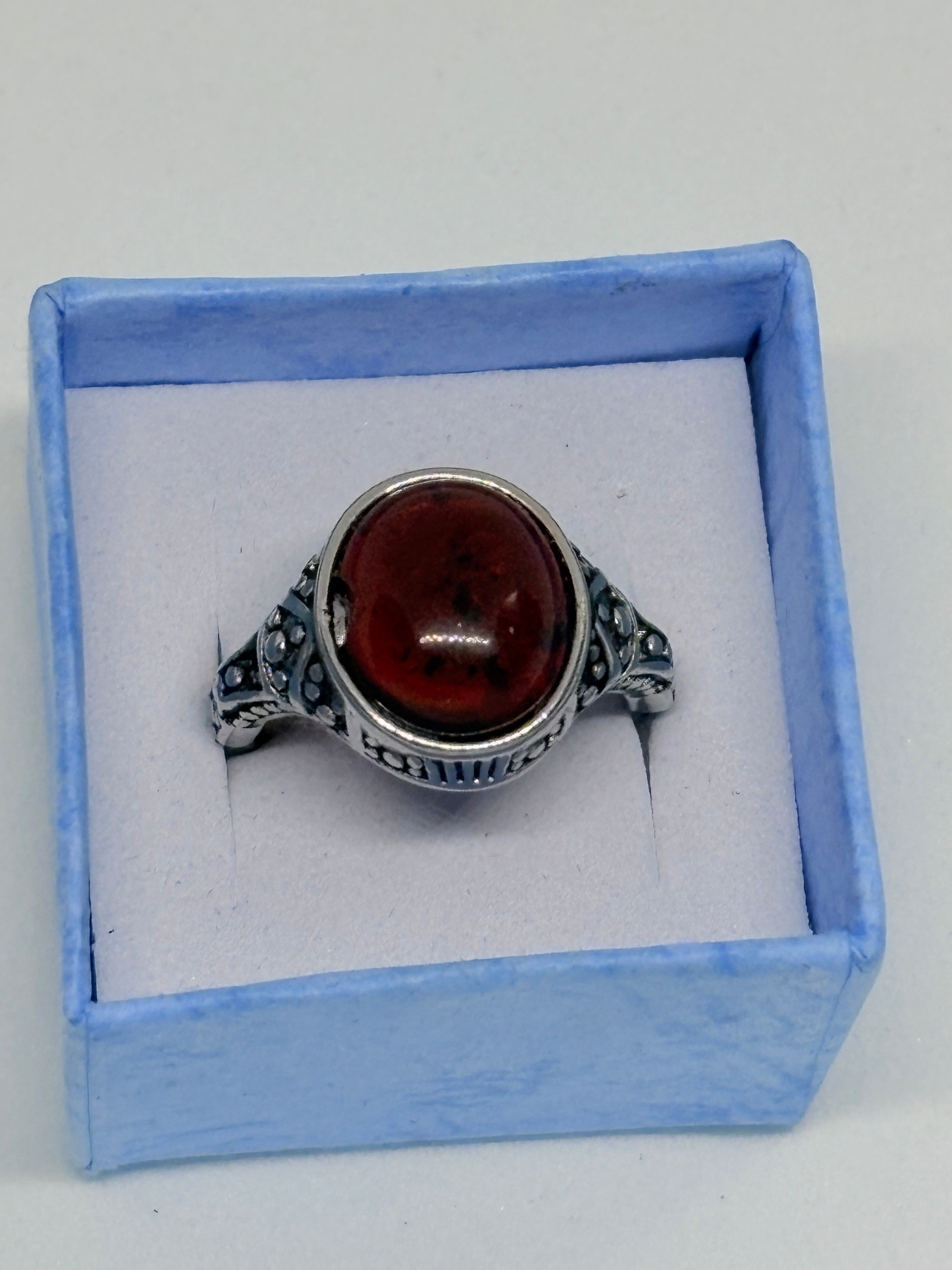 Blood Amber Ring