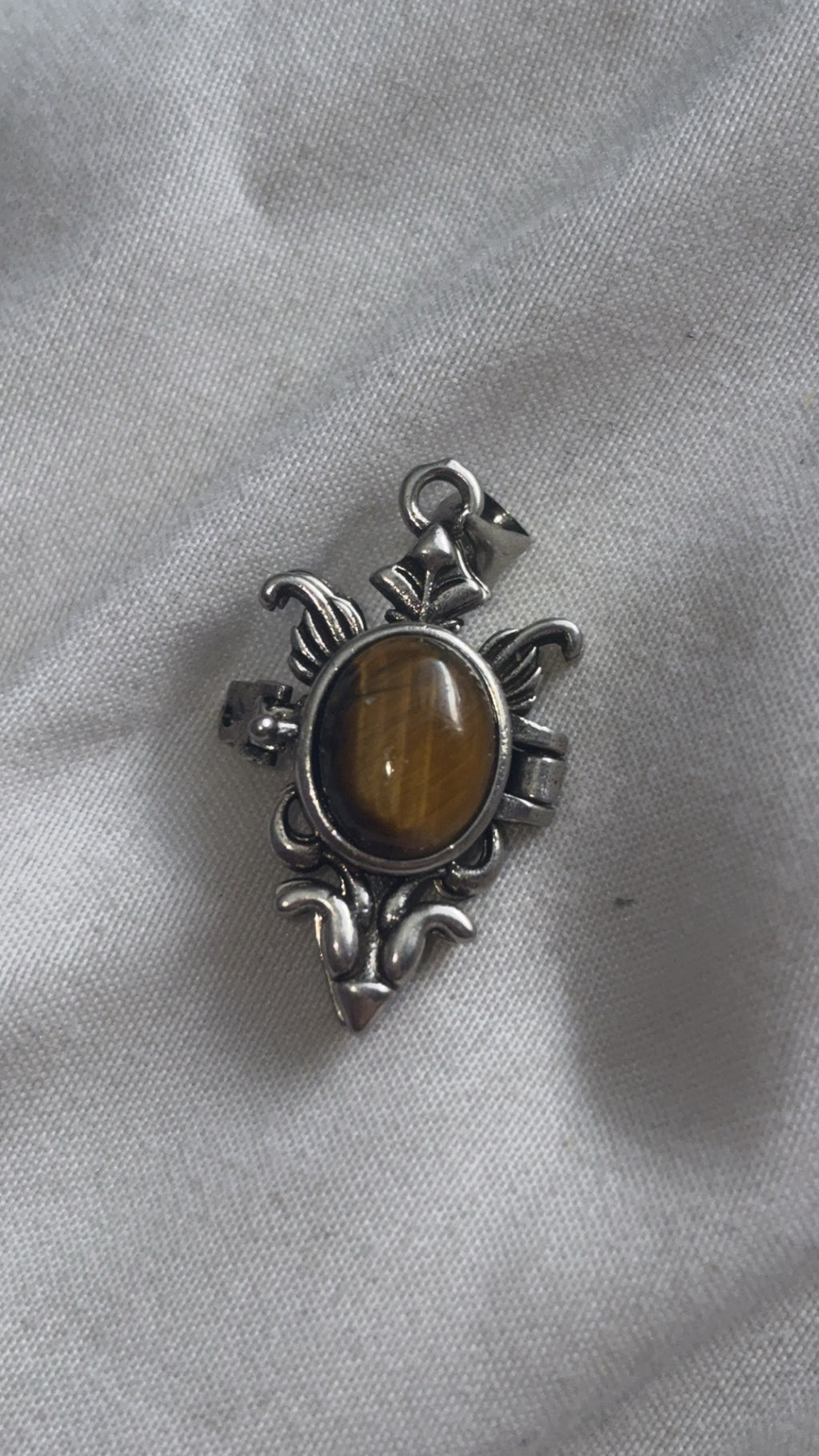 Tigers Eye Locket Pendant